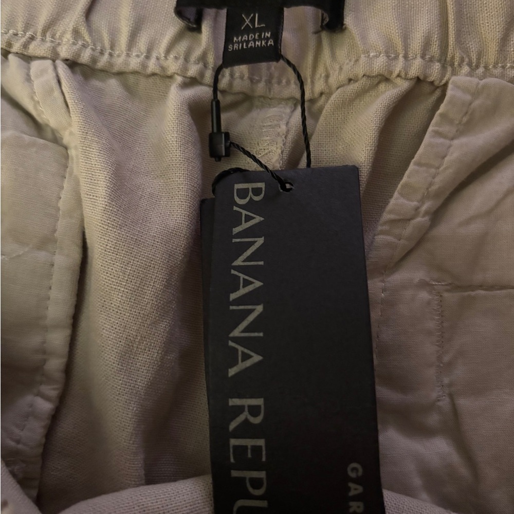 Banana Republic Khaki Women Linen Shorts - Picture 4 of 5